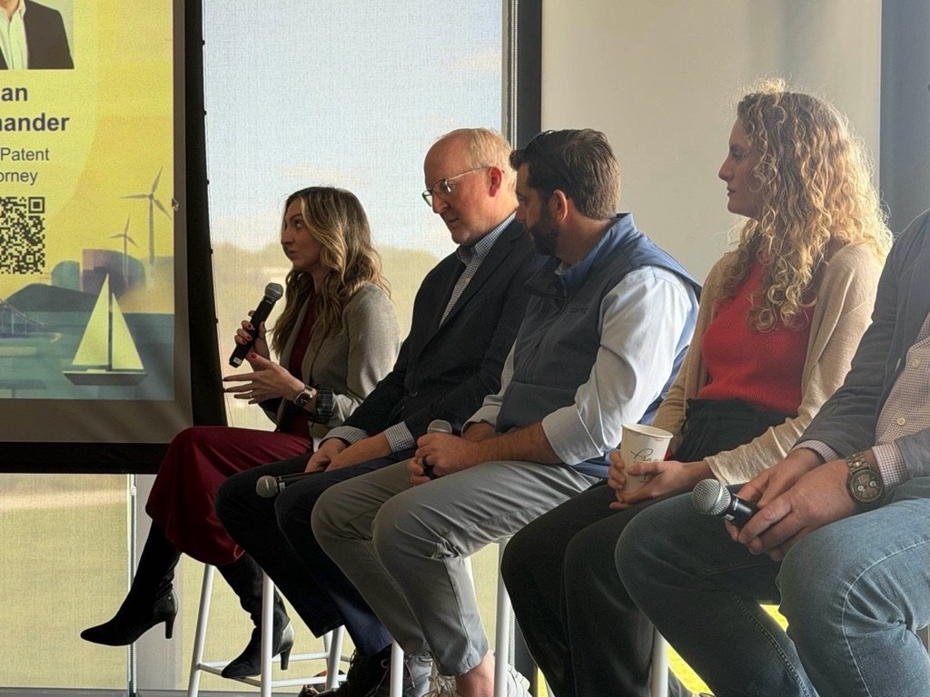 Courtney Greenwood speaking on the product life cycle and go-to-market panel at RI Startup Week 2026